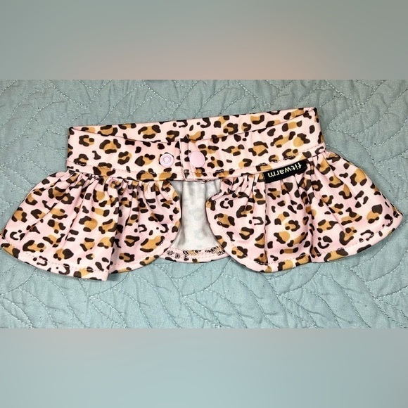🐾 👙 HP 🎉Leopard Print Dog Bikini Size Medium - Picture 2 of 3